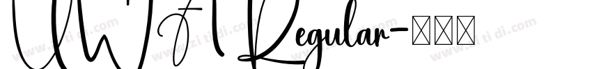 UWA Regular字体转换